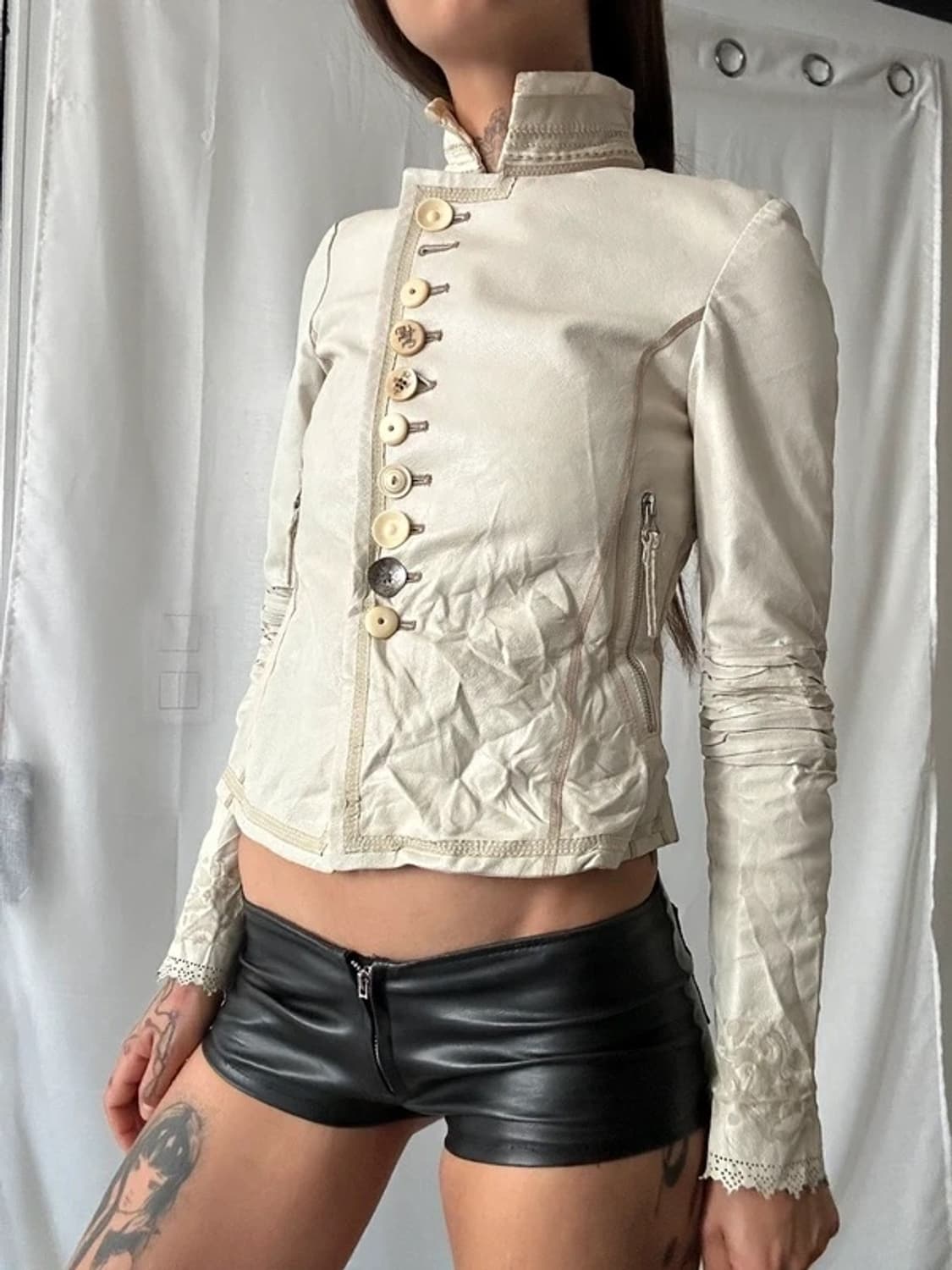 Marithe Francois Girbaud 레더 자켓 상품이미지1