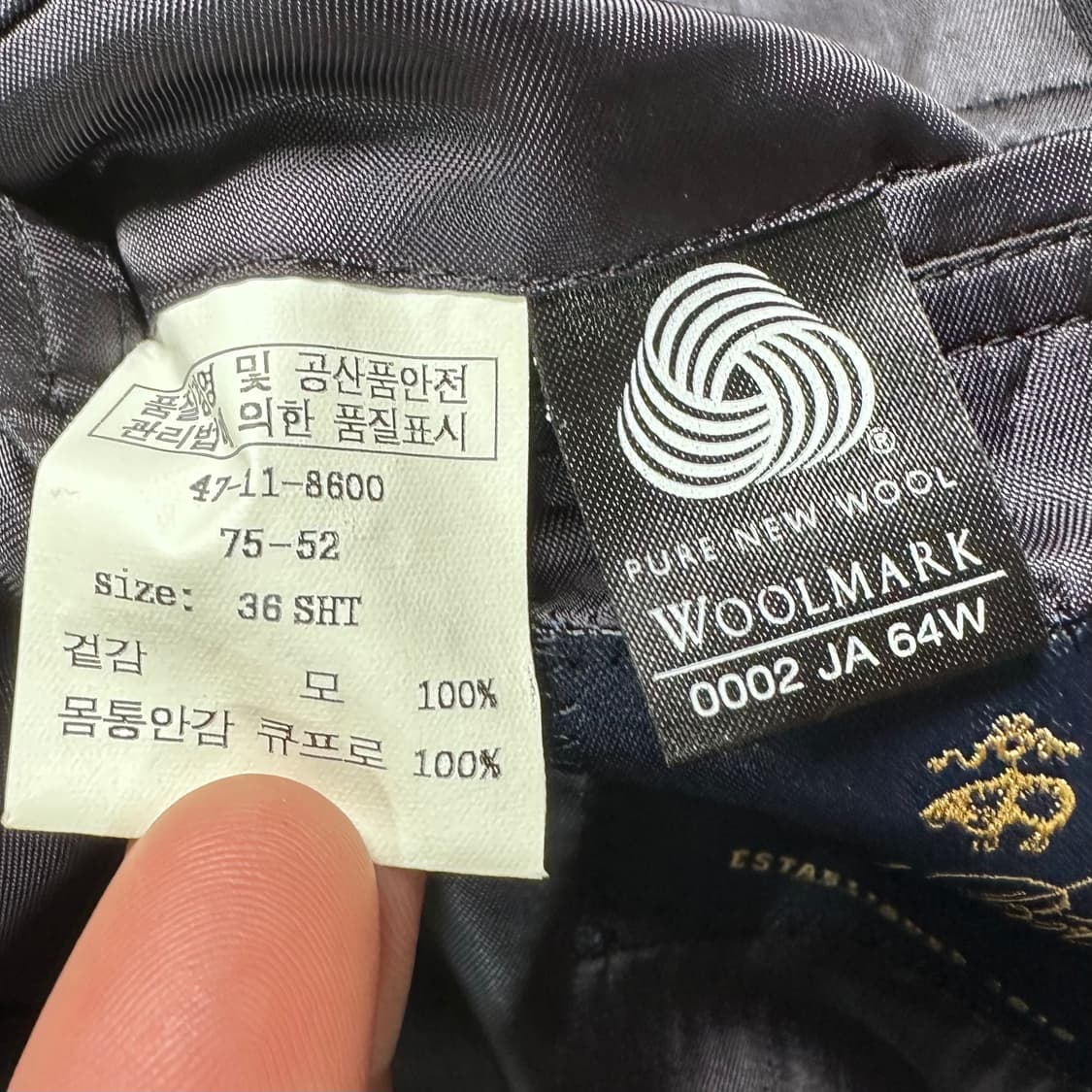 브룩스 브라더스 울 금장 2B 블레이저 상품이미지6