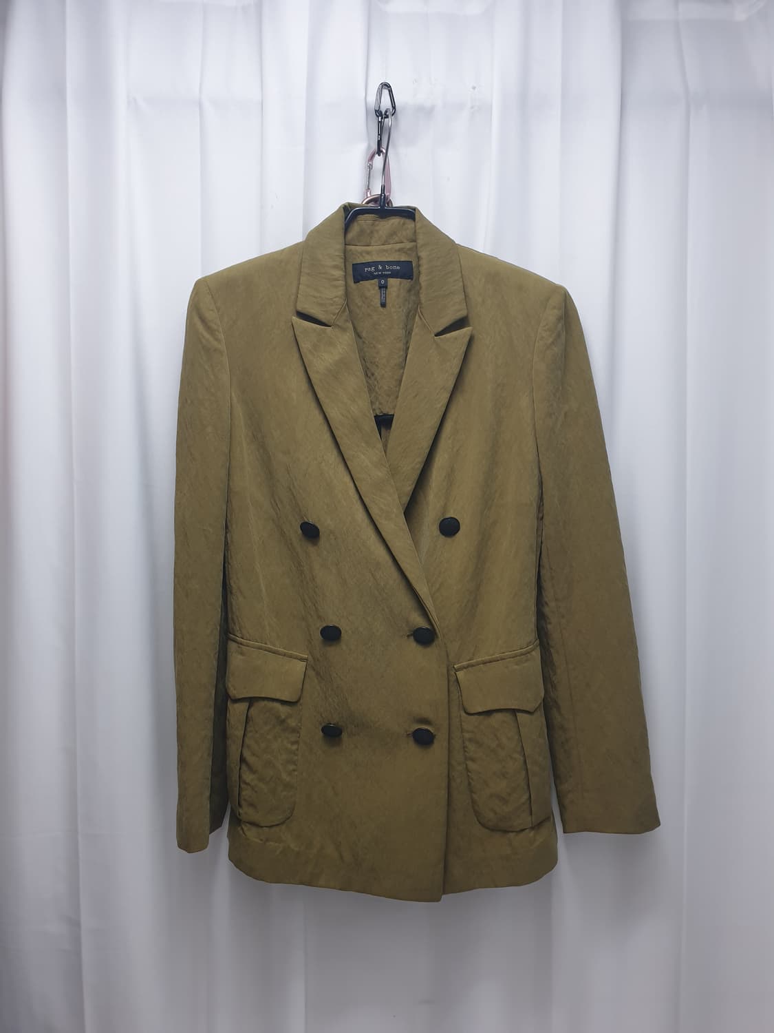 래그앤본 더블 블레이저 카키색 상품이미지1