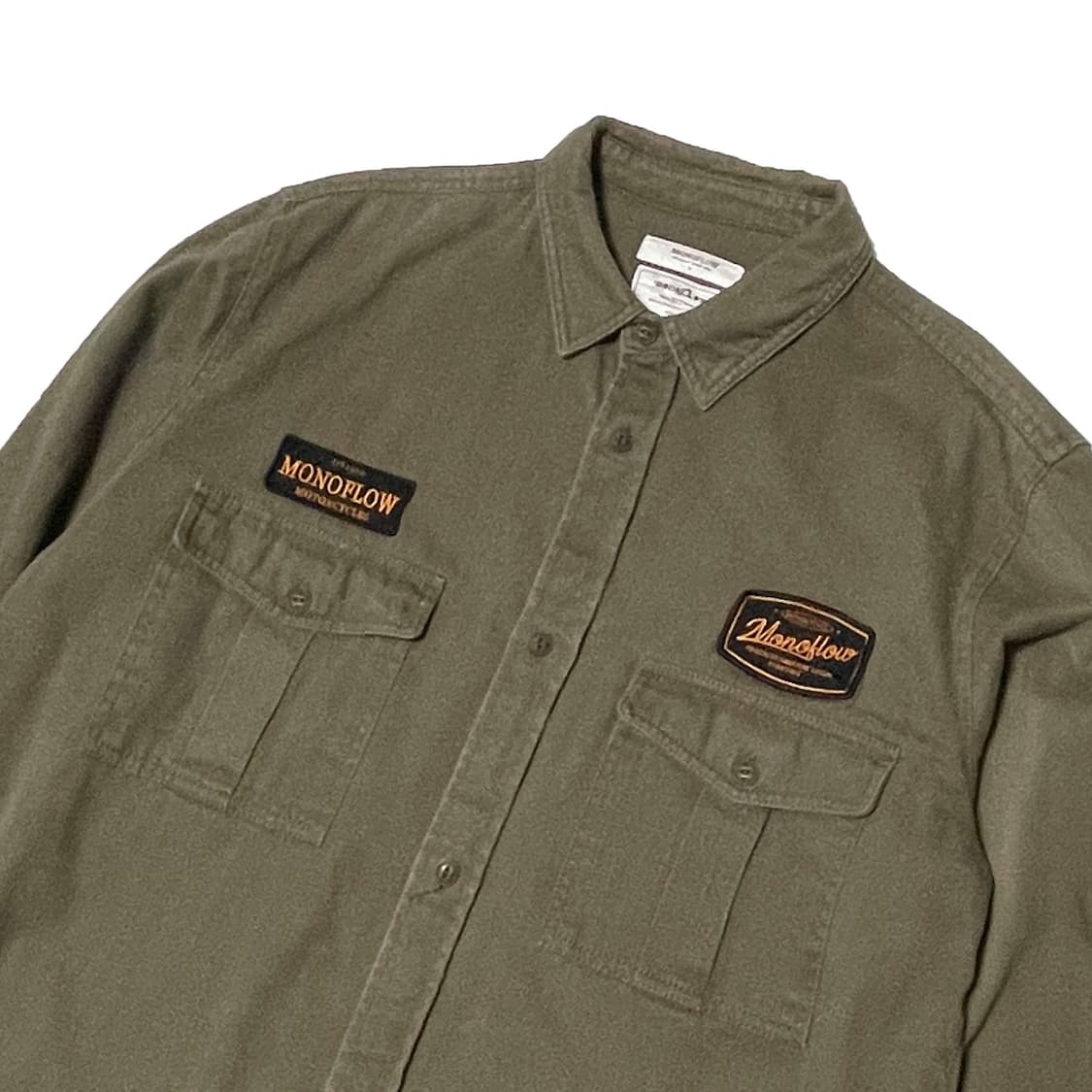 모노플로우 카키 워크 셔츠 상품이미지3