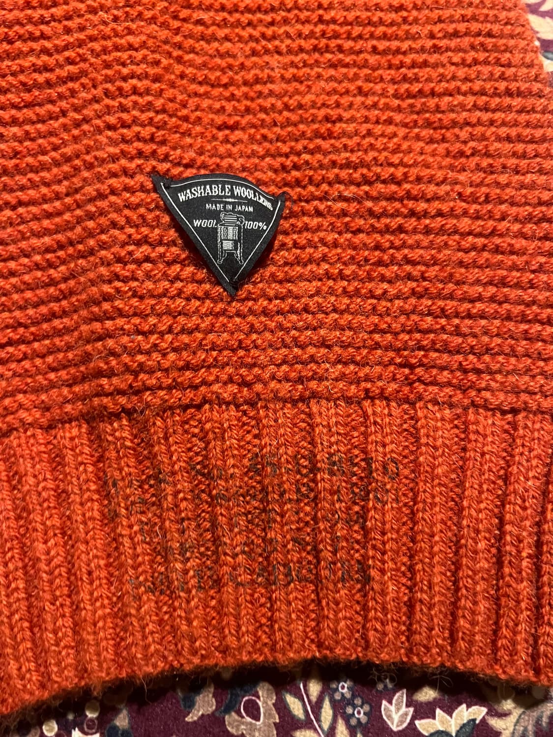 나이젤 카본 Nigel Cabourn 울 머플러 오렌지 상품이미지3