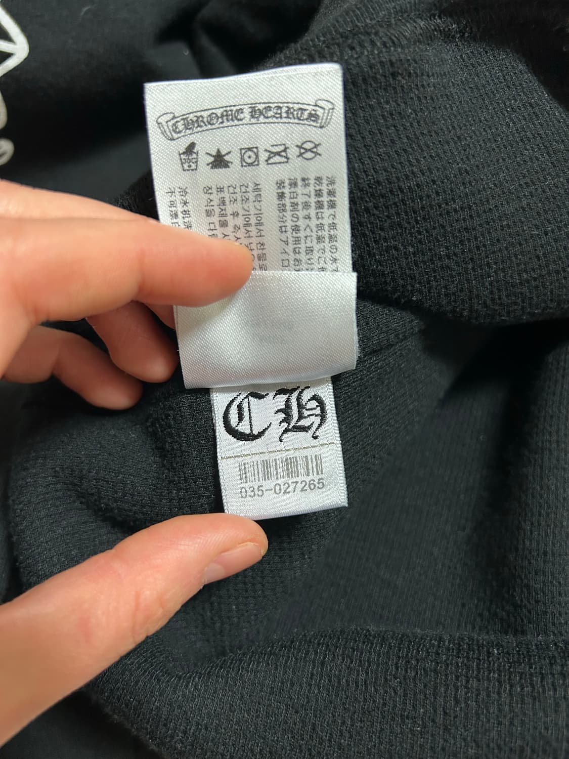 [L] 크롬하츠 홀스슈 플로랄 헤비웨이트 후드집업 상품이미지4