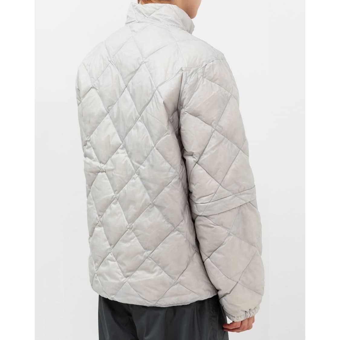 [L] 하이킹패트롤 경량 패딩 라이트그레이 라이트다운 디테처블 자켓 상품이미지8