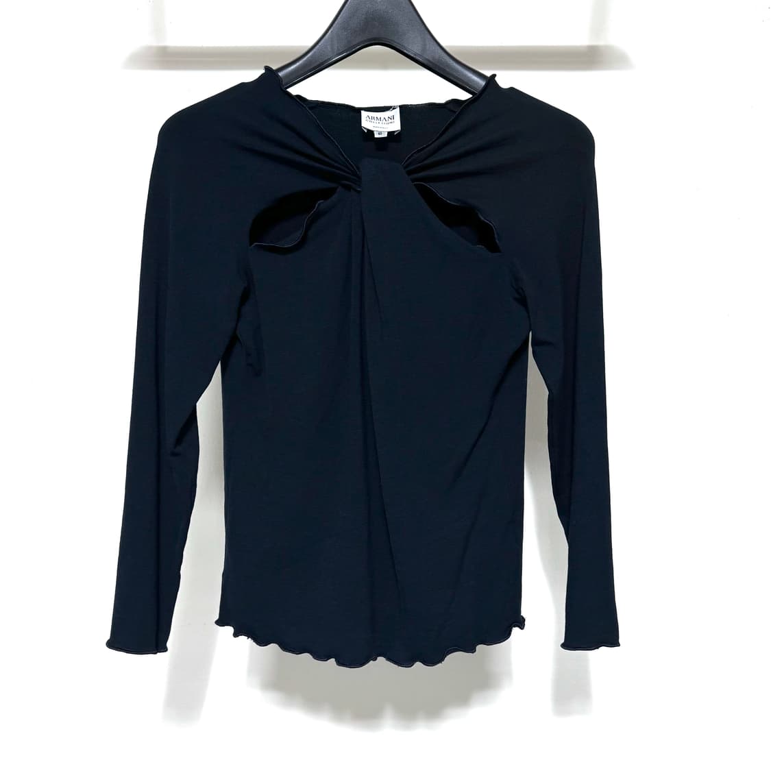 아르마니 꼴레지오니 00s 트위스트 넥 드레이프 탑 40 상품이미지1