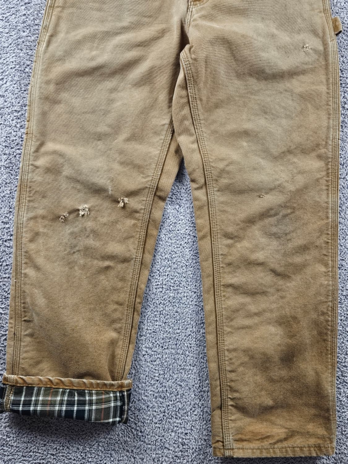 칼하트 헤비플란넬 덕 캔버스 카펜터 워크팬츠 ( 29X32 )/11103 상품이미지7