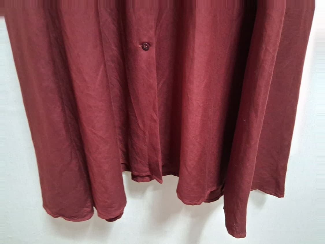 일본수입 DAMA버건디 여리핏 브이넥 버튼 롱원피스 루즈핏 체형커버88
 상품이미지5