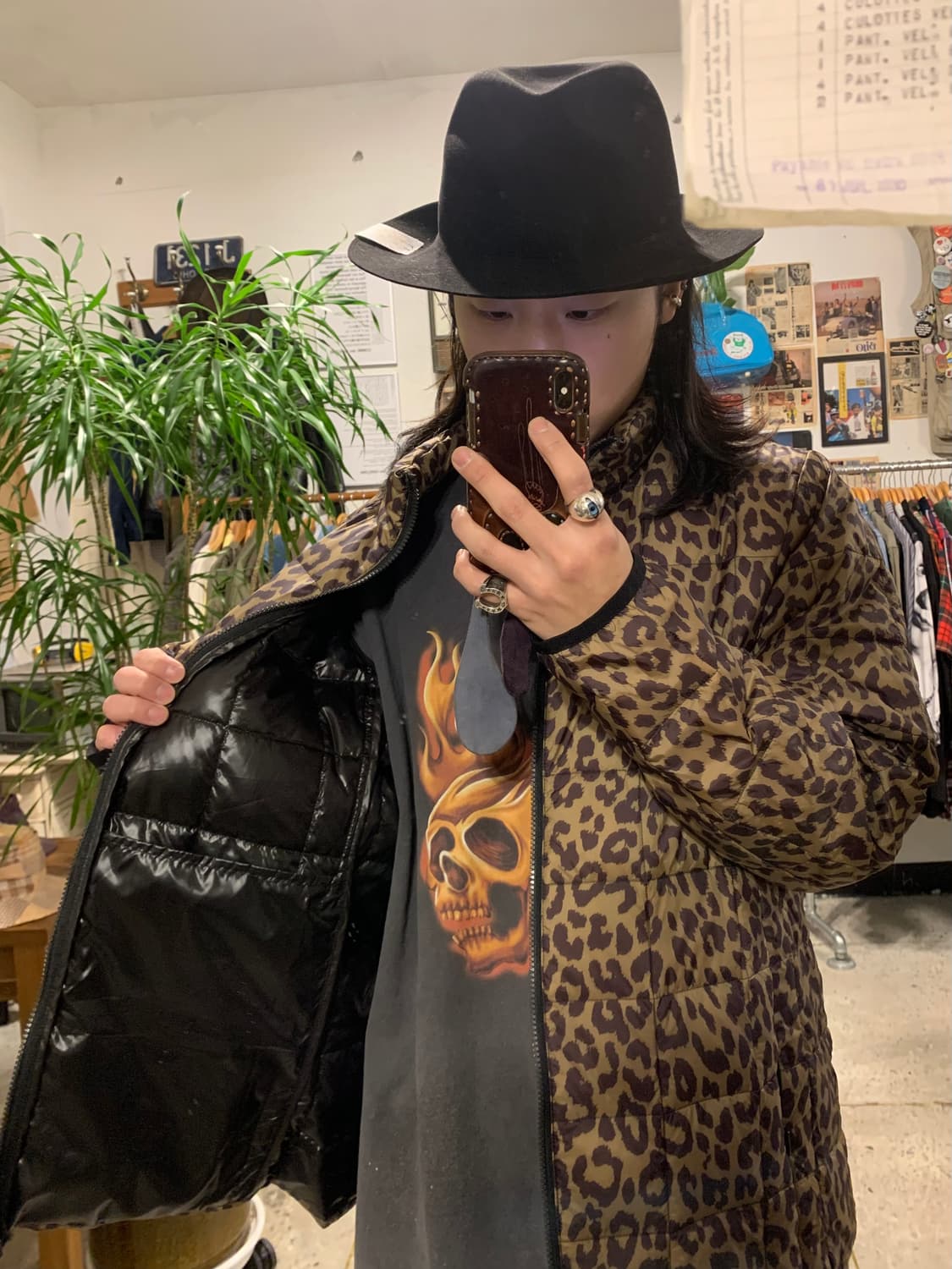 타이온 레오파드 패딩 상품이미지2