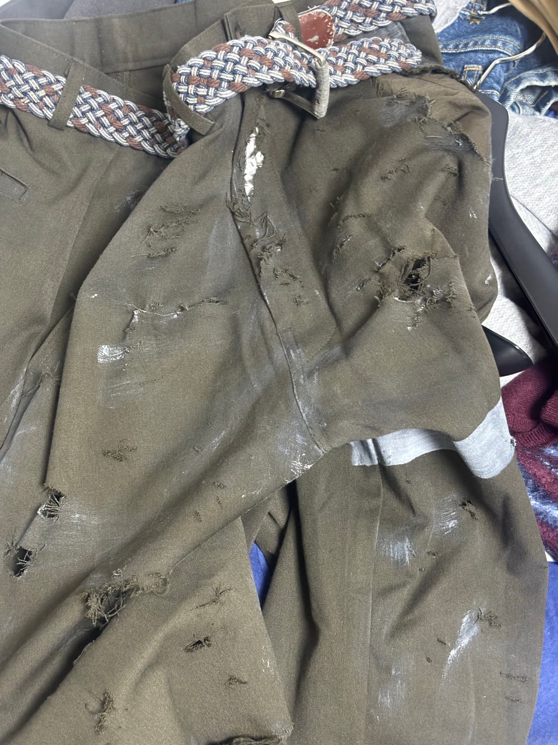 OBM 디스트레스드 엔젤링 팬츠 상품이미지2