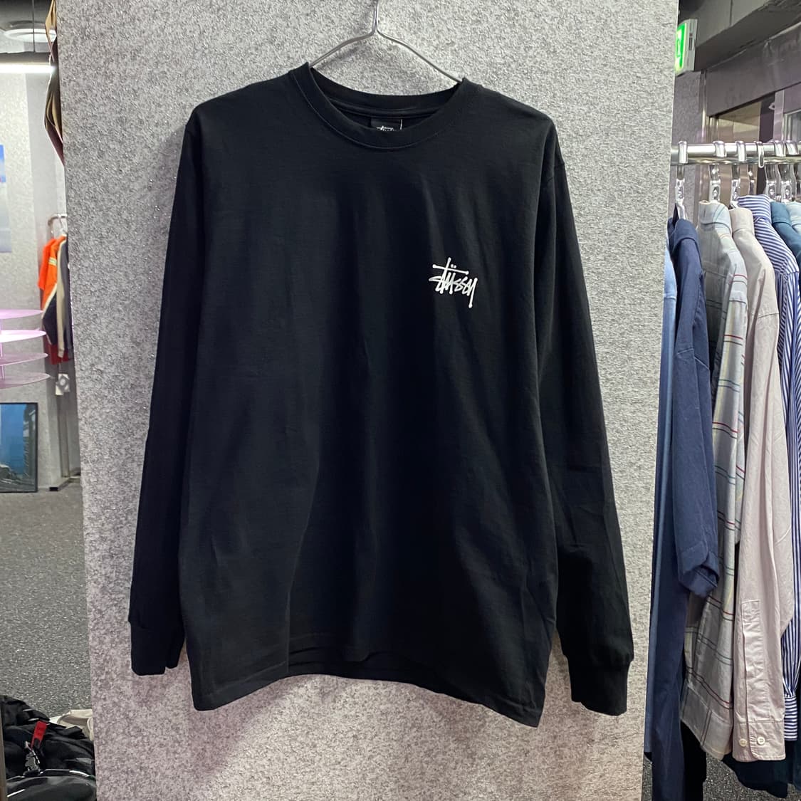 스투시 빅로고 블랙 롱슬리브 B4199 상품이미지2