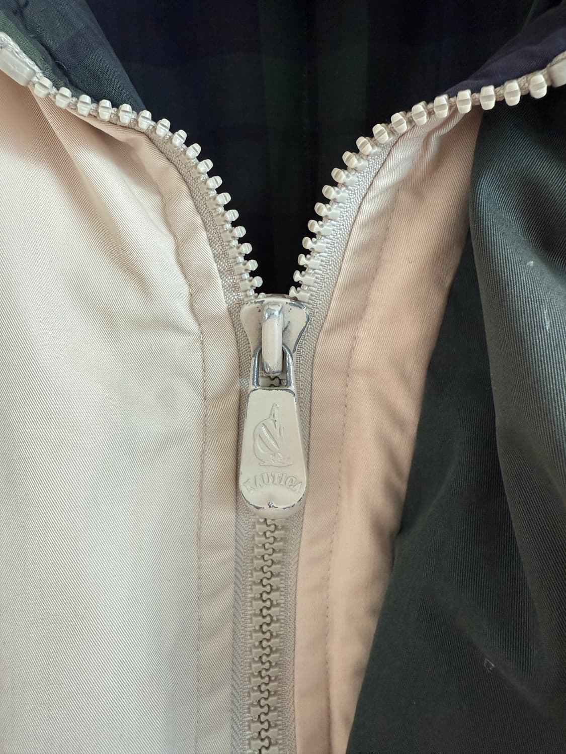 90's 노티카(nautica) 레더 엘보우 봄버 자켓 상품이미지8