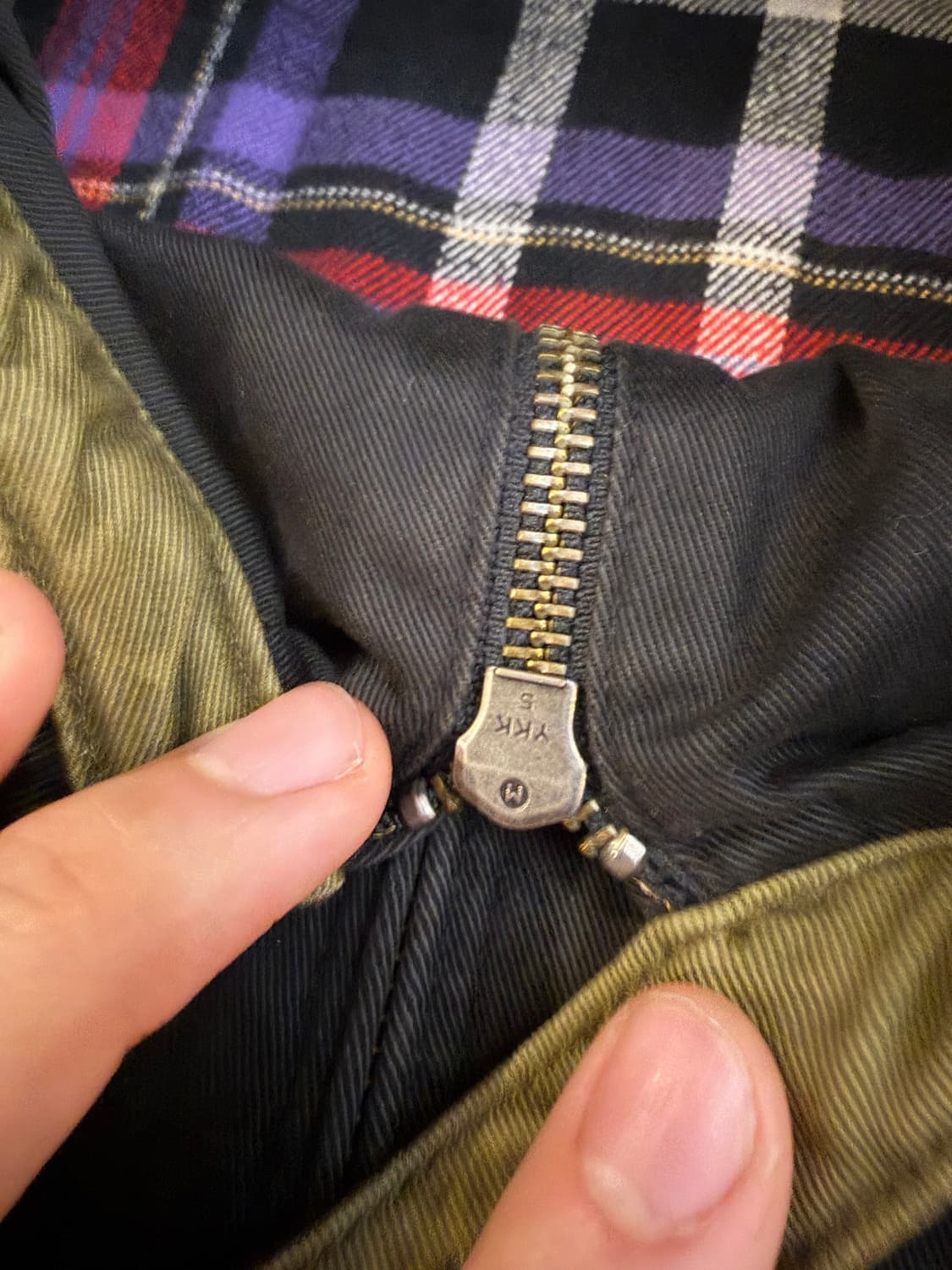 90s 폴로 랄프로렌 체크안감 베이포트 스윙탑 자켓 블랙 상품이미지4