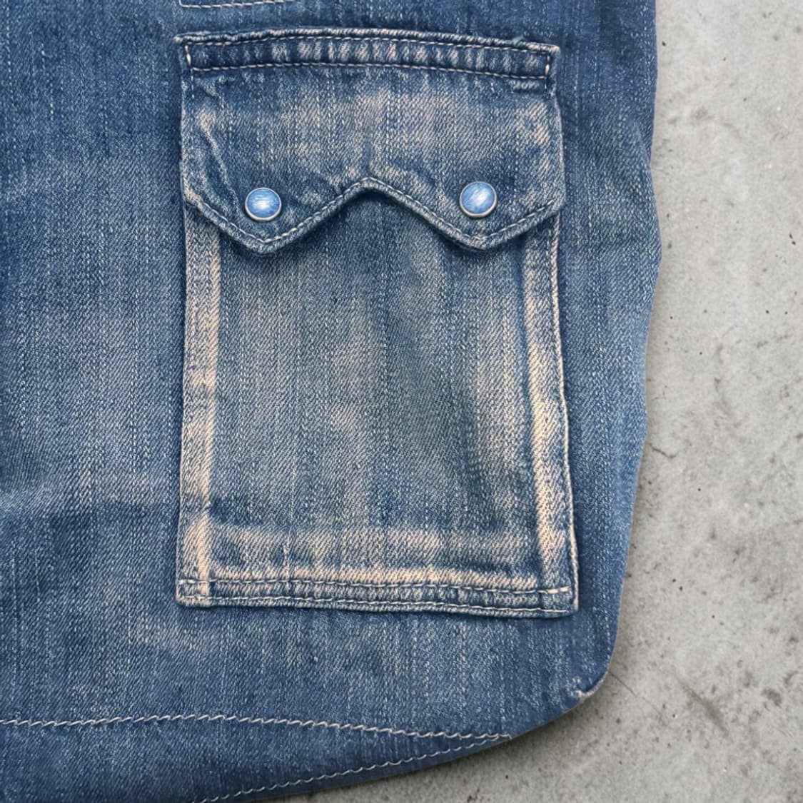 포터클래식 데님 스쿠모 레더 빈티지 토트백 상품이미지3