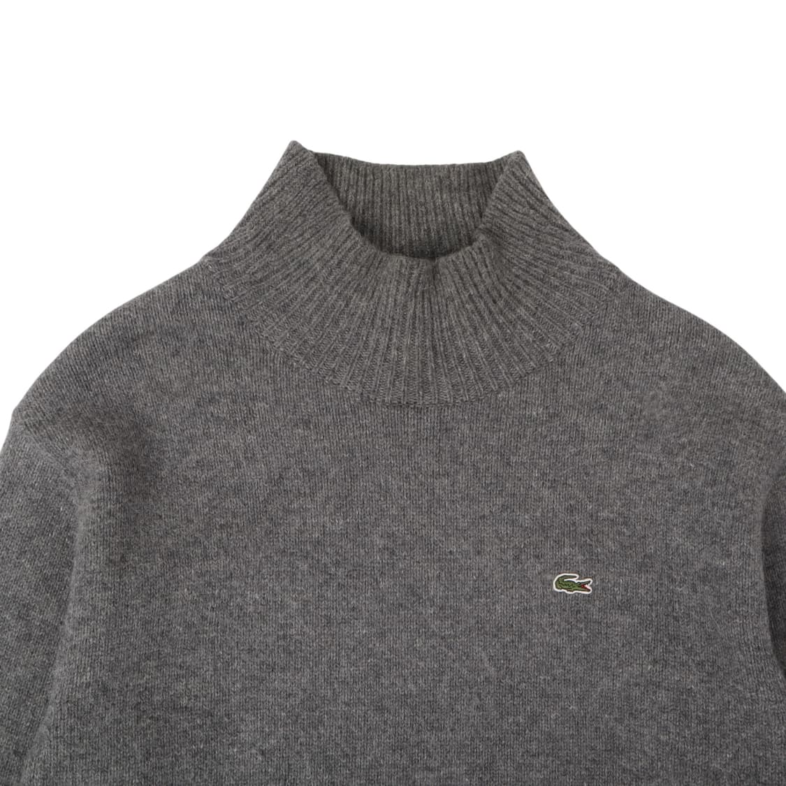 라코스테 그레이 모크넥 울 니트 상품이미지2