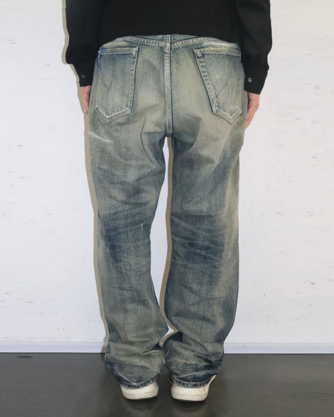 네이버후드 x 요지 야마모토 24SS 레터링 데님 팬츠 상품이미지3