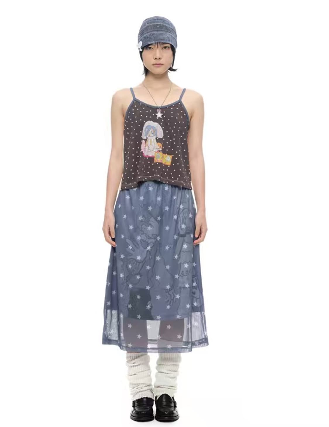 YOUTHBATH  YB x Oliwa Star Print Mesh Gr 상품이미지3
