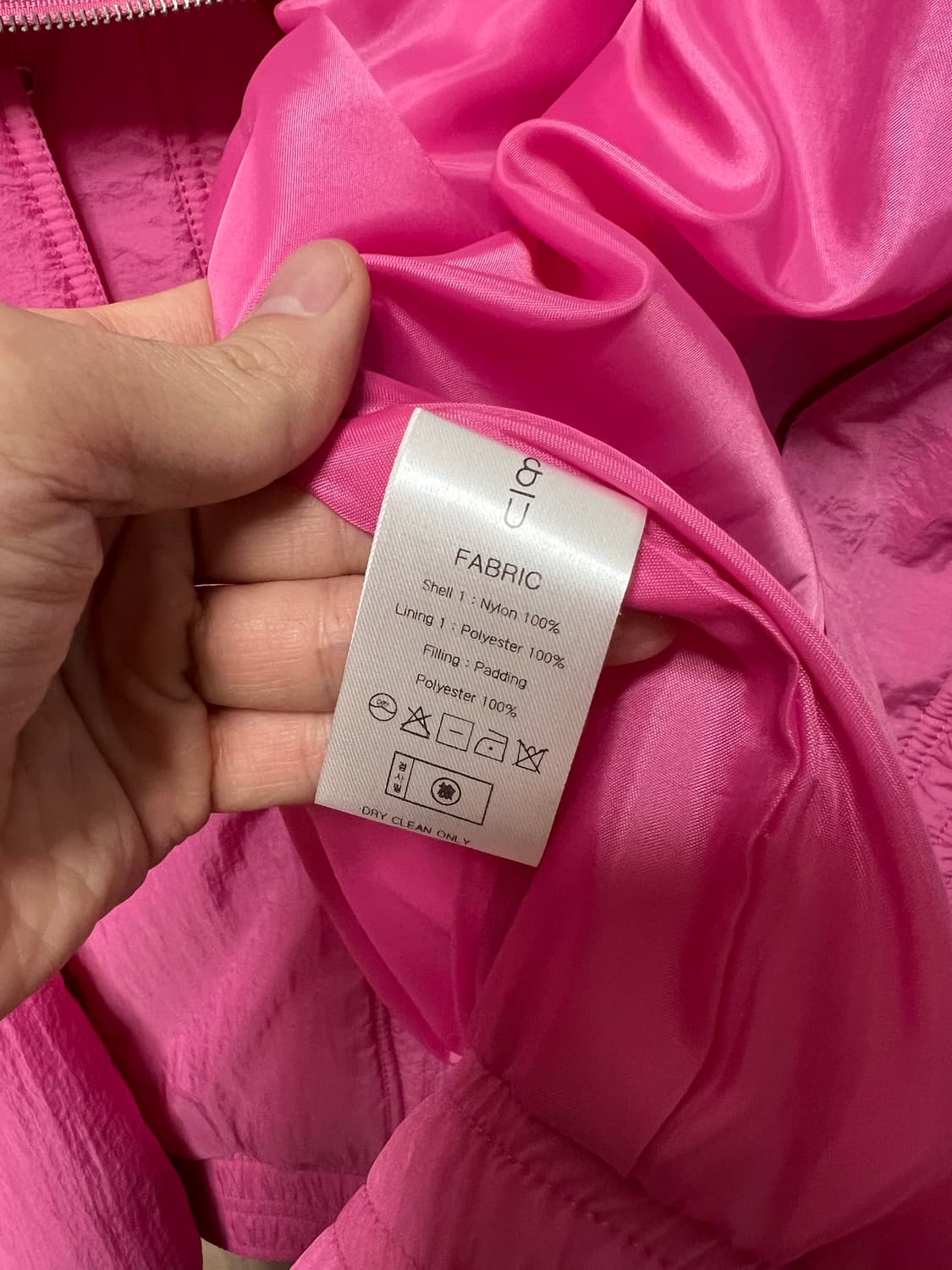 앤유 핑크 점퍼 상품이미지4