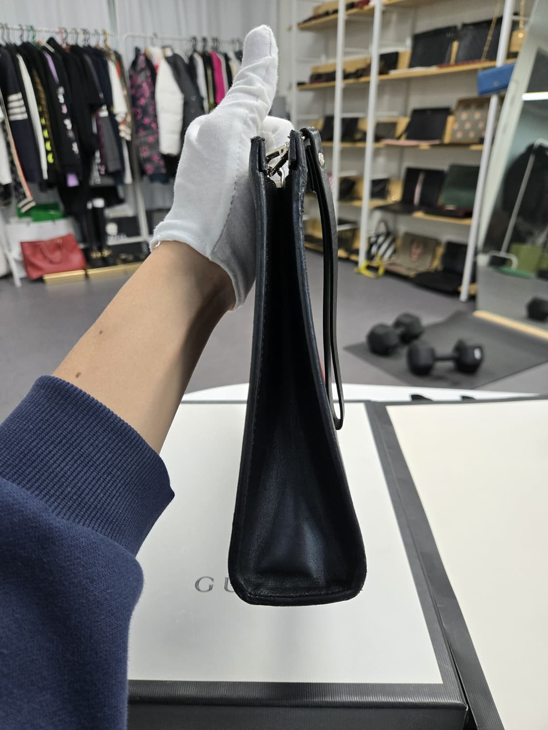 [A급컨디션]구찌 웹삼선 보야주 클러치백 상품이미지4