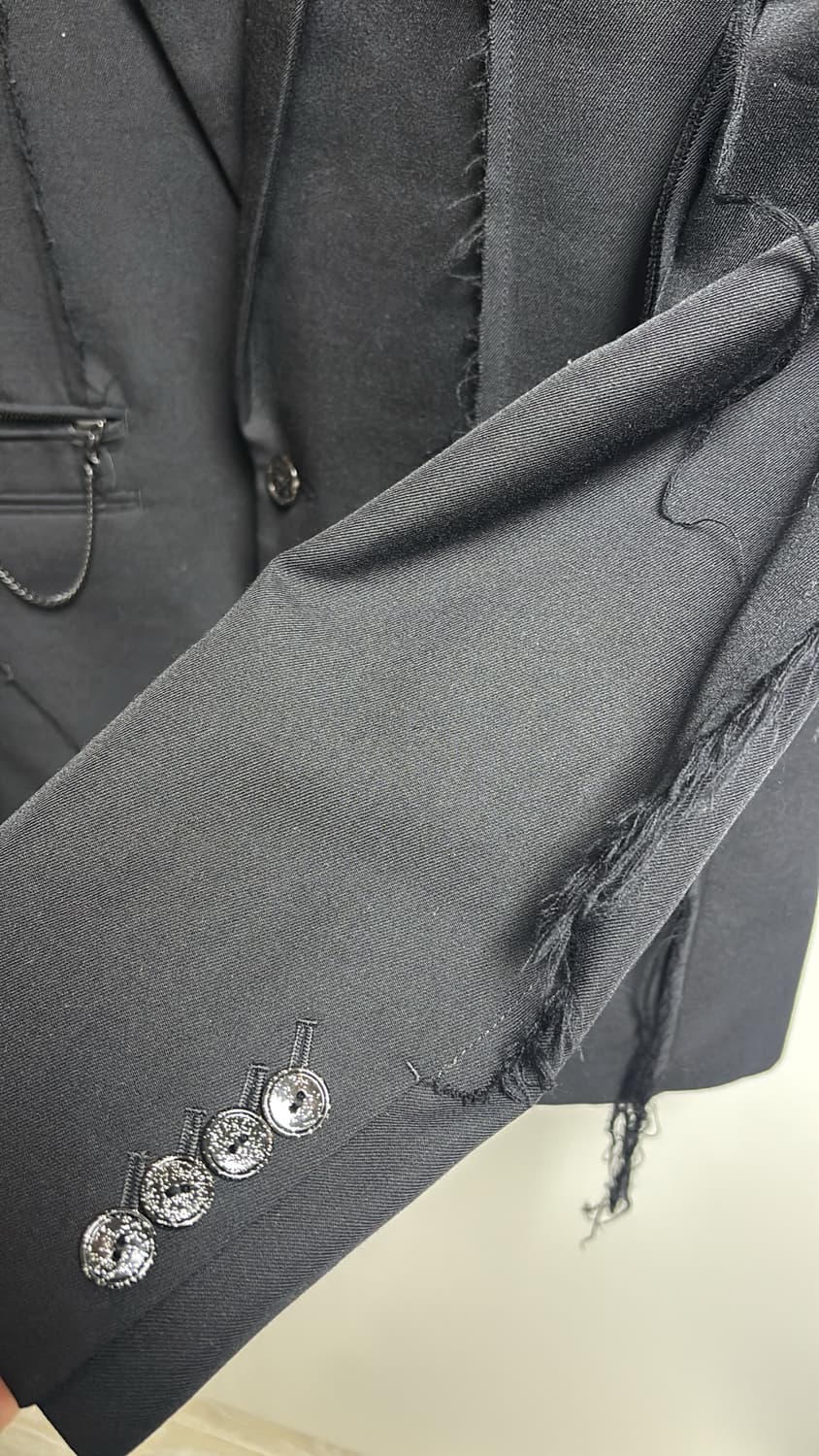 넘버나인 타카히로미야시타 06ss nori시즌 컷아웃 디테일 블레이저 상품이미지4