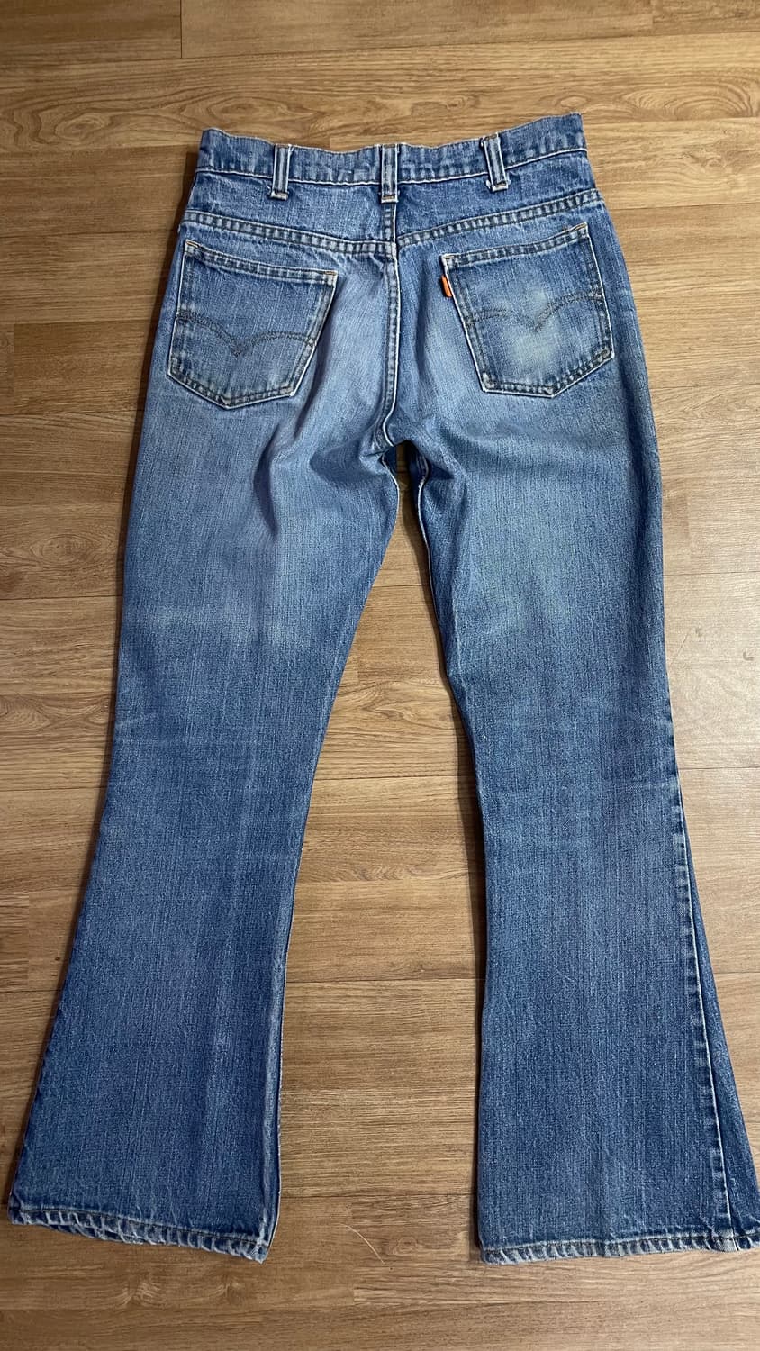 80년대 빈티지 리바이스 646 벨바텀 플레어 부츠컷 진 데님 오렌지 탭 상품이미지2