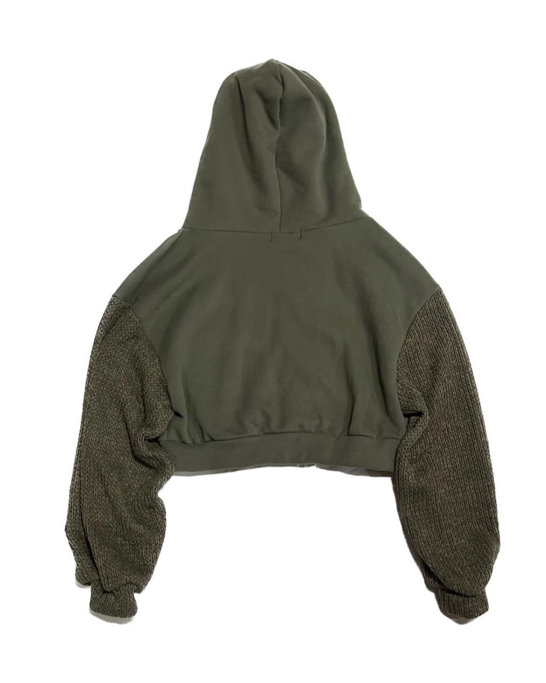 khaki crop hood zipup 상품이미지2