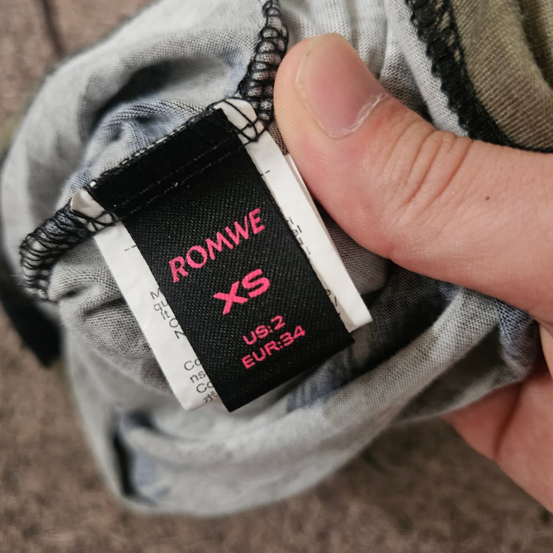 ROMWE 빈티지 Y2K 카모플라쥬 탑 상품이미지7