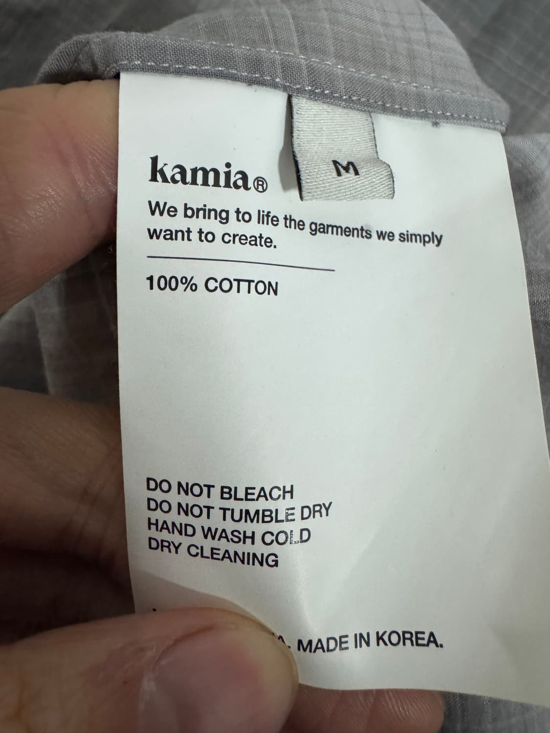 카미아 Kamia 재페니스 체크 셔츠 M 상품이미지5