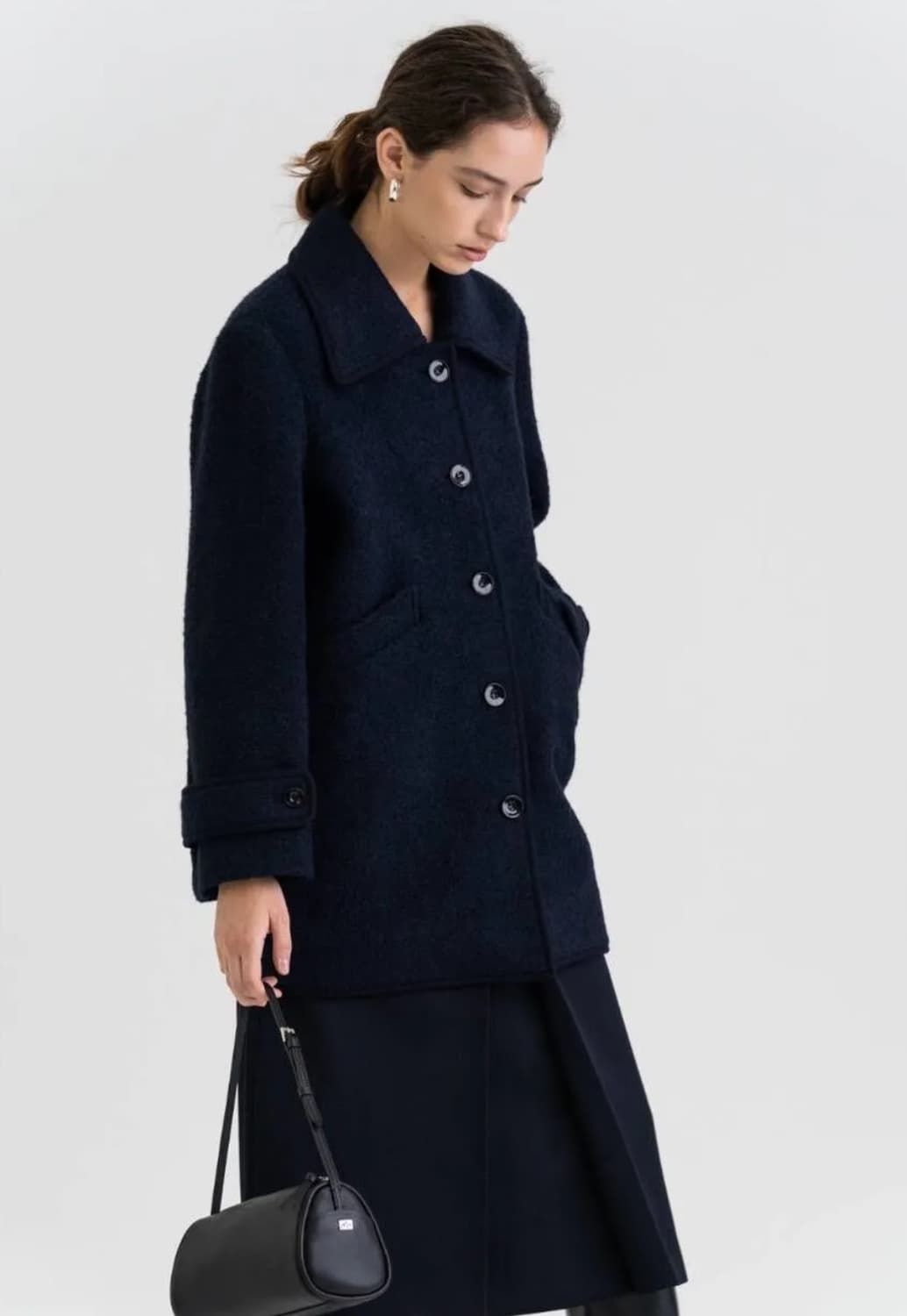 킨더살몬 울 하프코트 상품이미지8