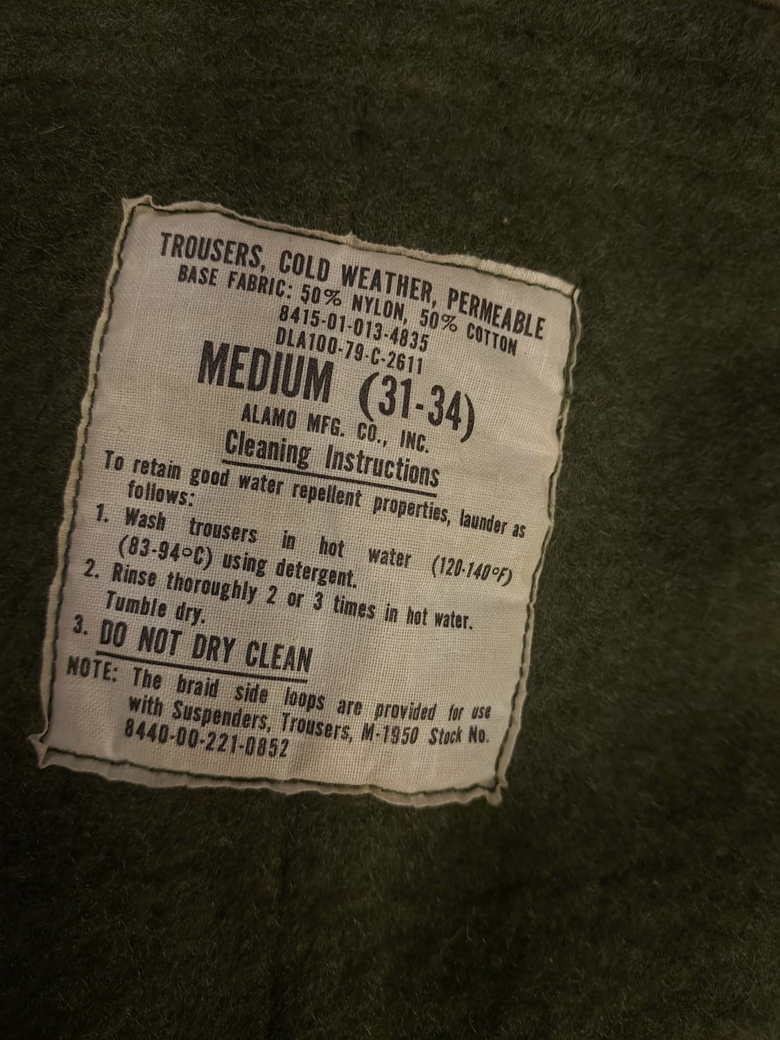 오리지날 70's 미해군 A-2 덱팬츠 상품이미지4
