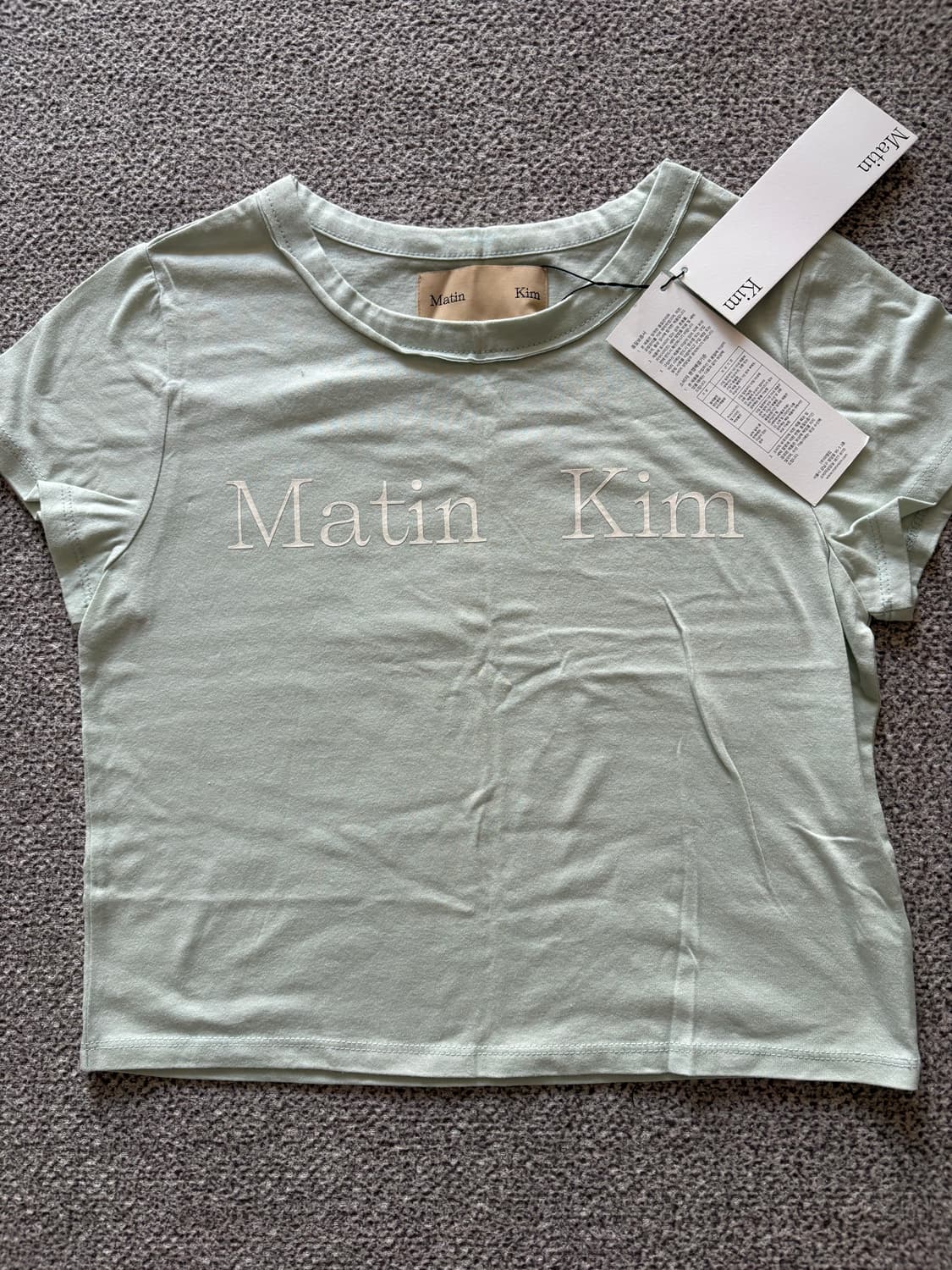 마뗑킴 민트 반팔티 상품이미지1