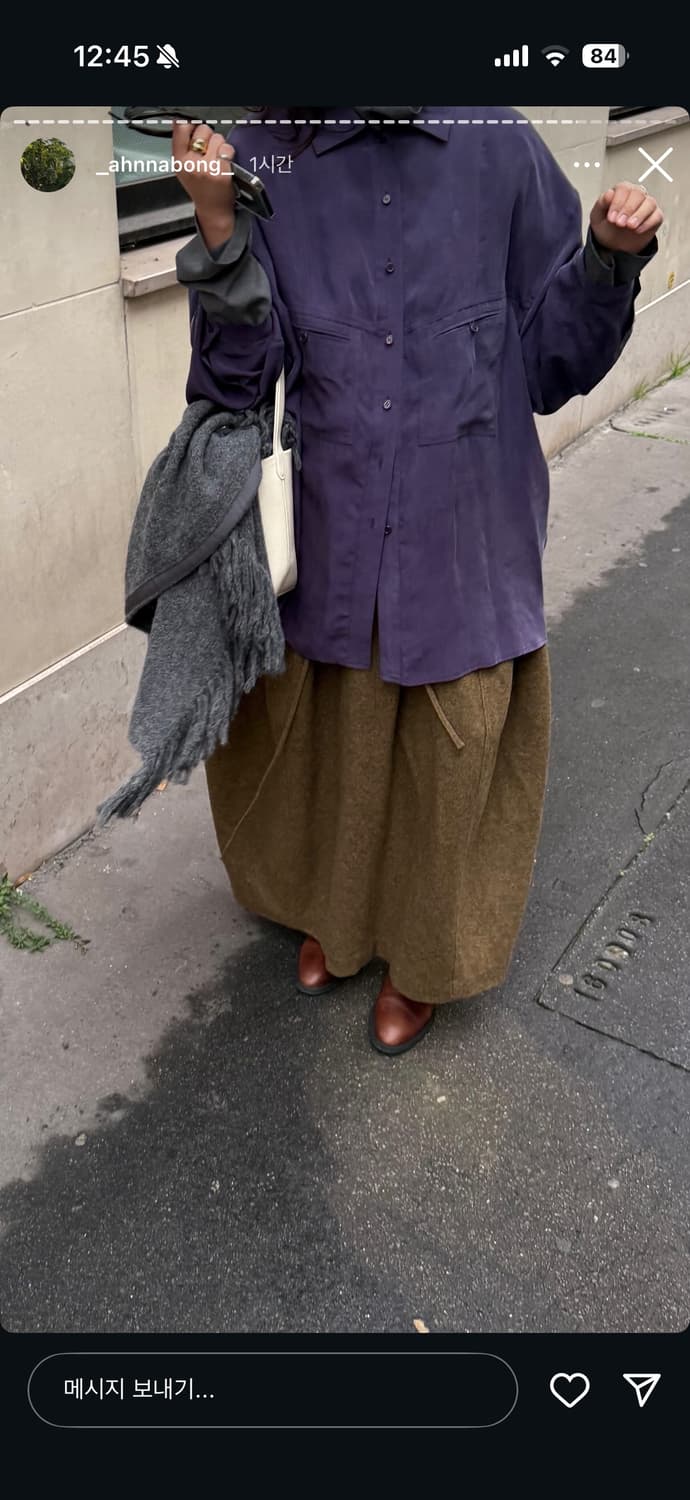 에토스 큐프라 블라우스 퍼플 상품이미지2