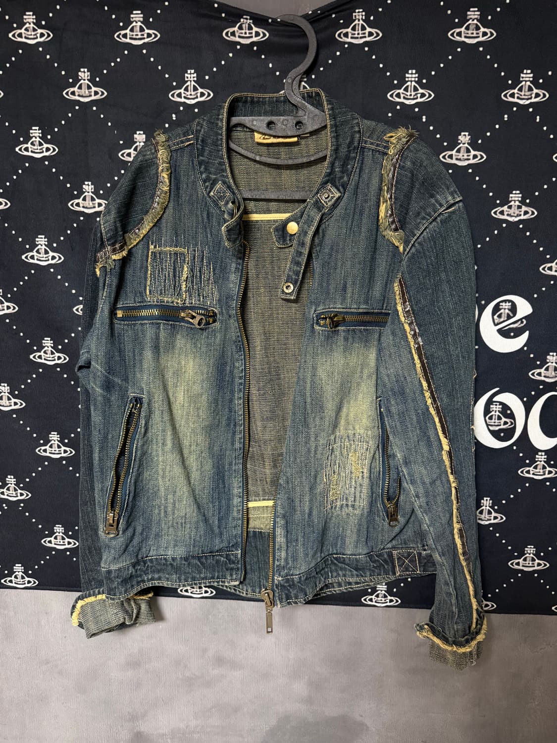 일본 빈티지 데님 워싱 자켓  상품이미지1