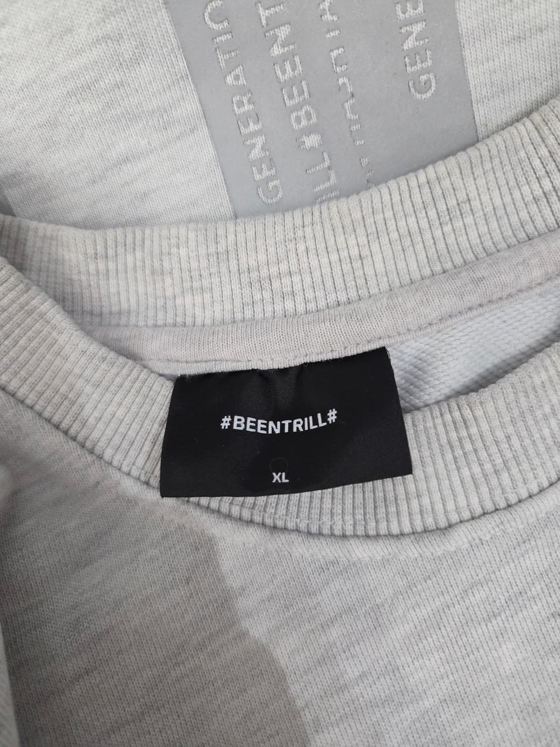 BEENTRILL 빈트릴 해시태그 오버핏 맨투맨 상품이미지7