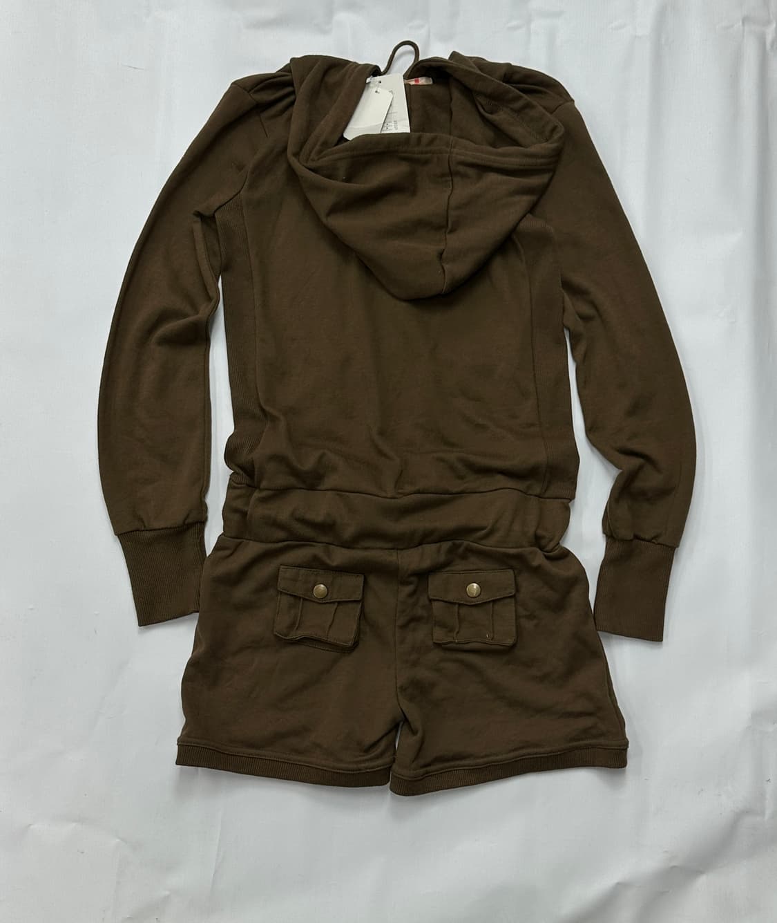 🤎브라운 후드 점프수트🤎 트레이닝 러블리 y2k 레어템  상품이미지3