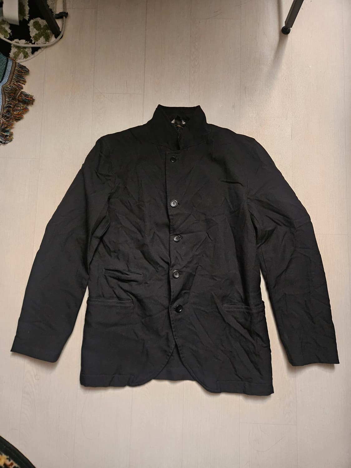 꼼데가르송 블랙 축융 자켓 상품이미지4