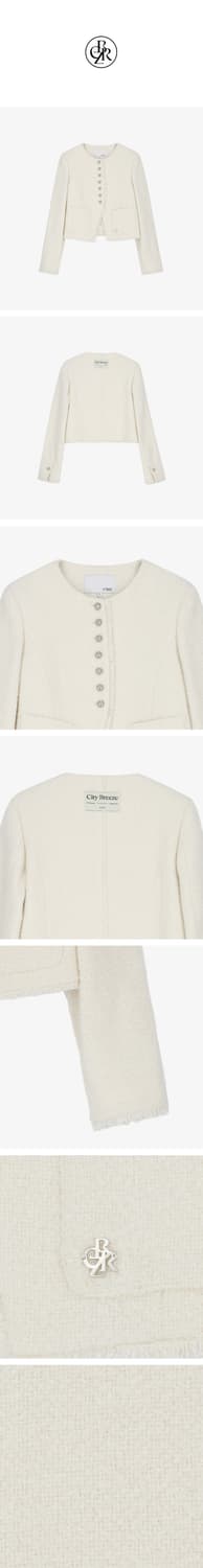 시티브리즈 리브르 울 트위드 자켓 아이보리 상품이미지5