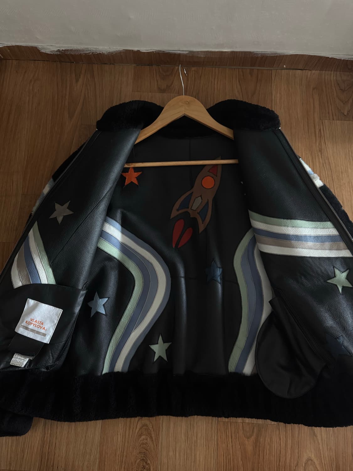 LATT BY T MOUSTAN FUR JACKET BLACK 상품이미지3