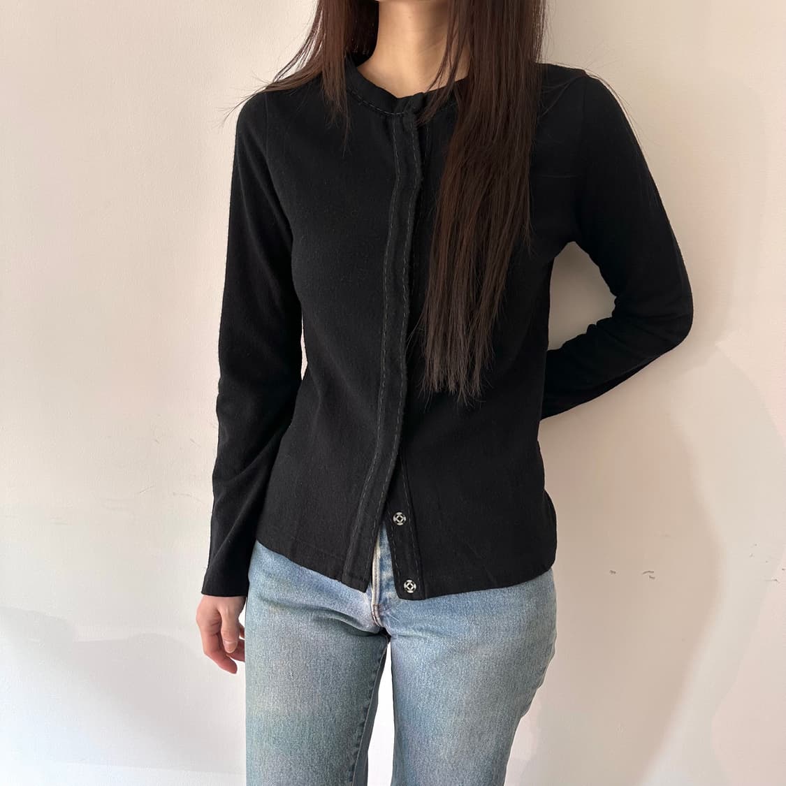 요지야마모토 i wish 디테일 가디건 상품이미지1