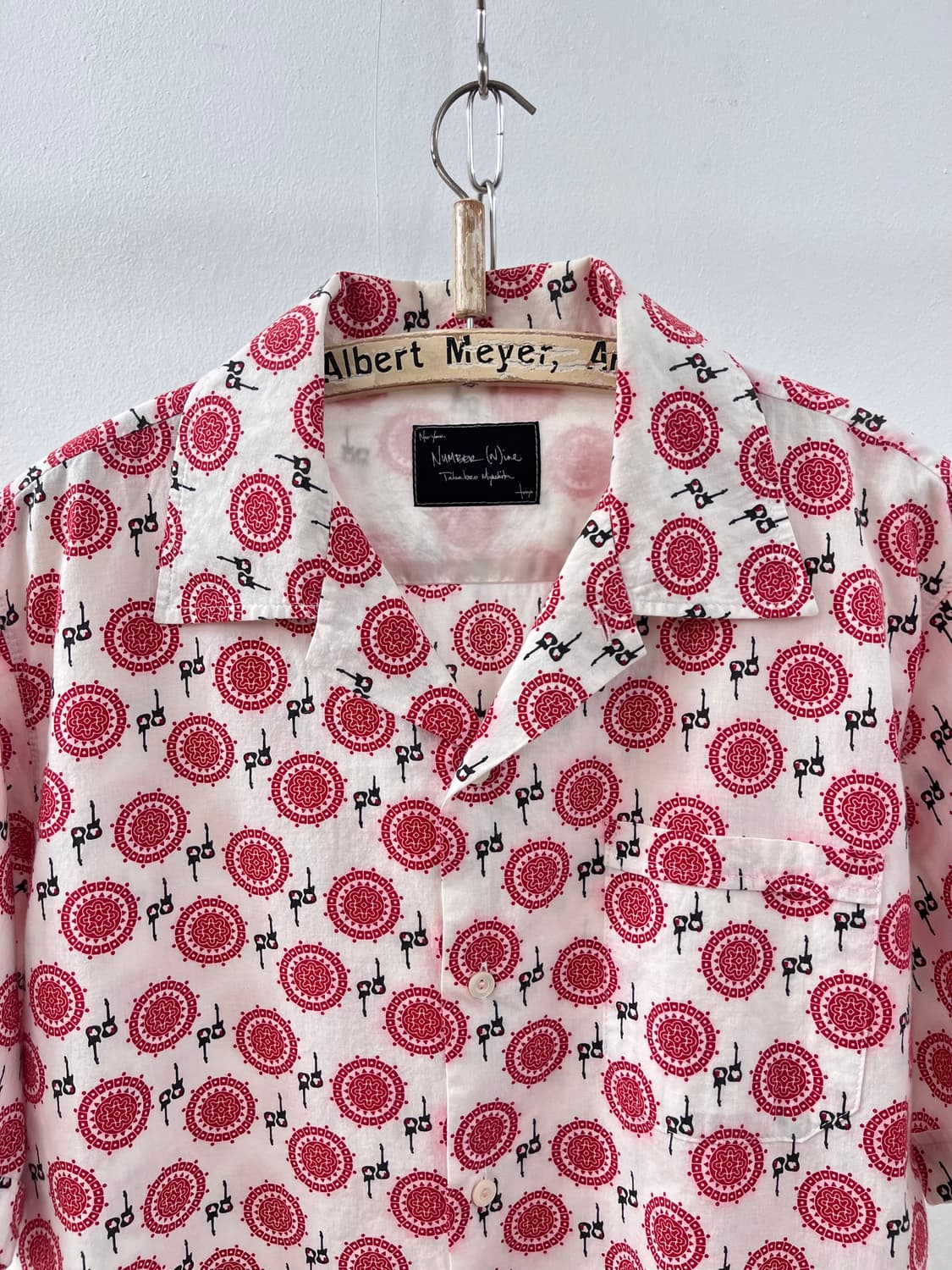 넘버나인 03ss/aw 커트코베인 기타 셔츠 상품이미지3