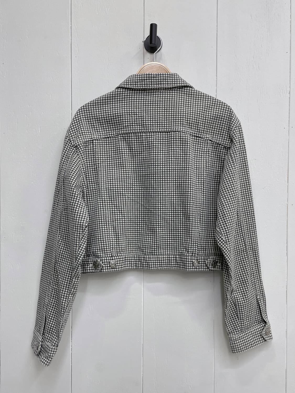 자라(ZARA) 체크 크롭 데님 자켓 상품이미지7