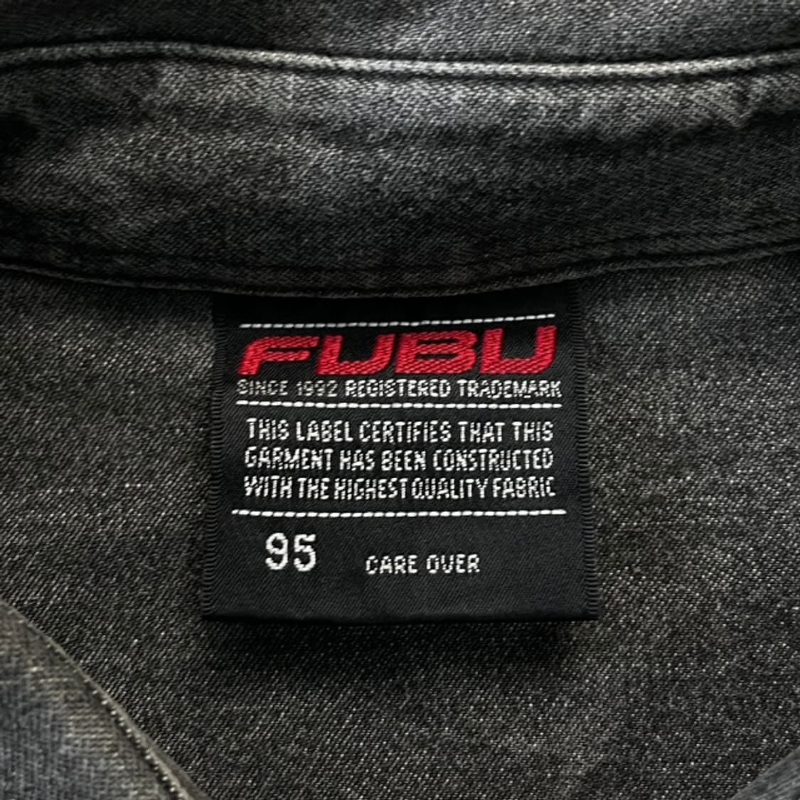 100 후부 올드스쿨 데님 셔츠 상품이미지3