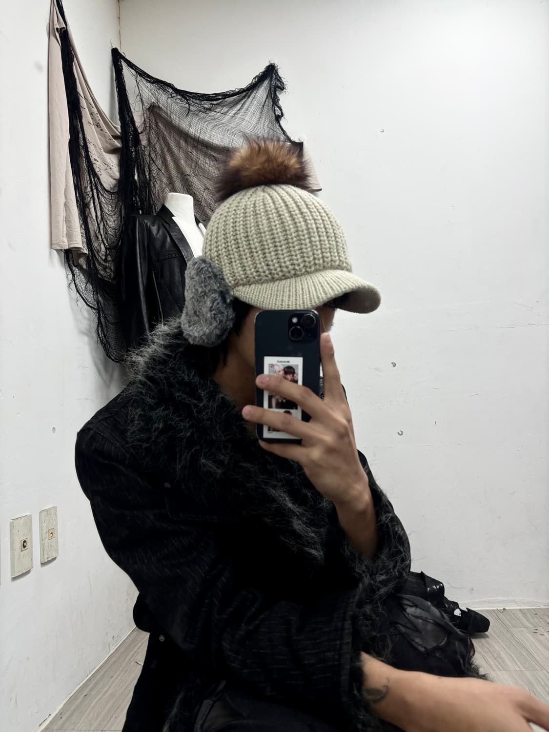 6 Ears Fur Detail Cap (여성 Free) 3.5 상품이미지7