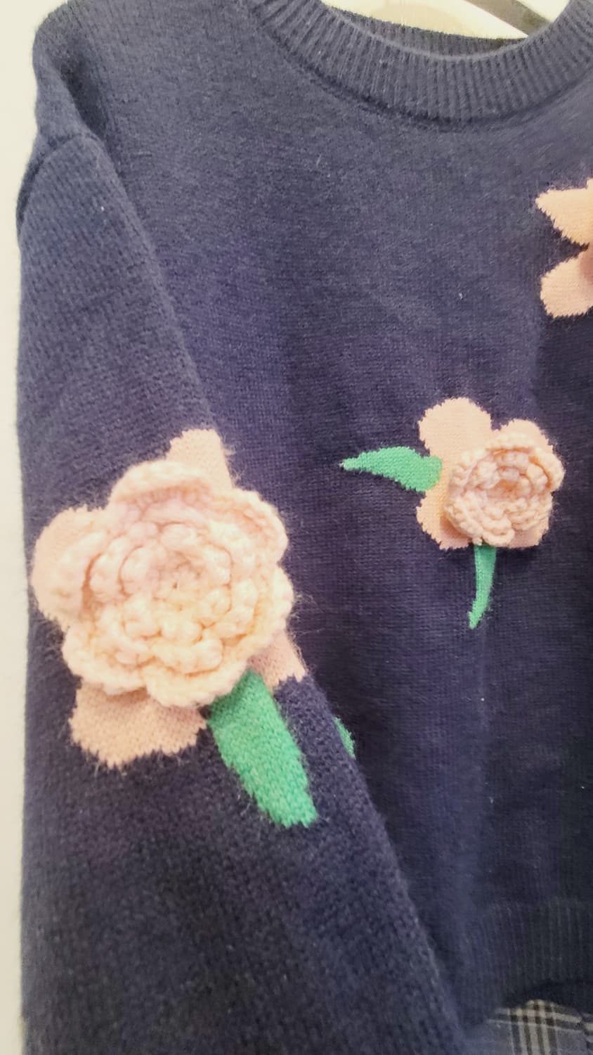 BNX 입체니트. 오일릴리 자수 스커트 상품이미지7