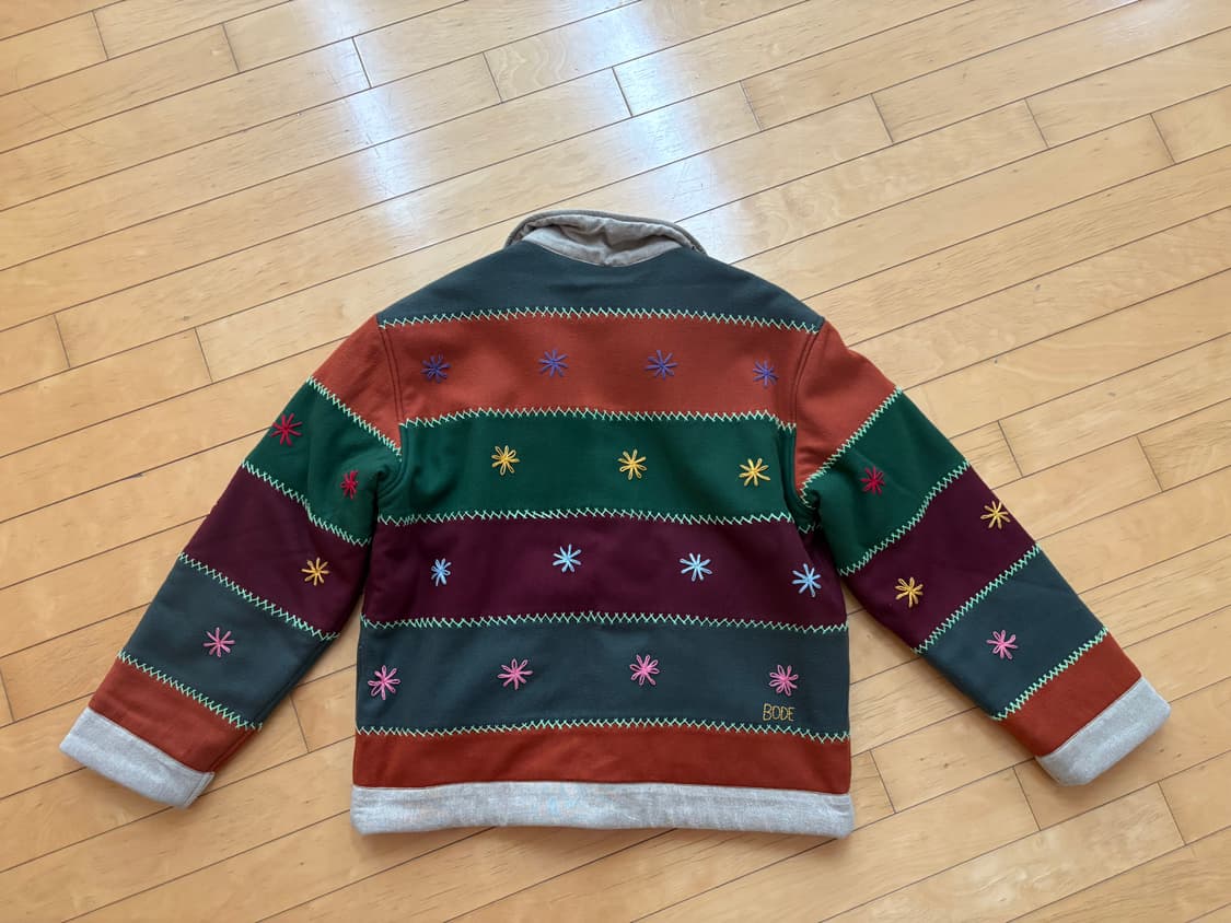 Bode 패치워크 울 car coat 상품이미지2