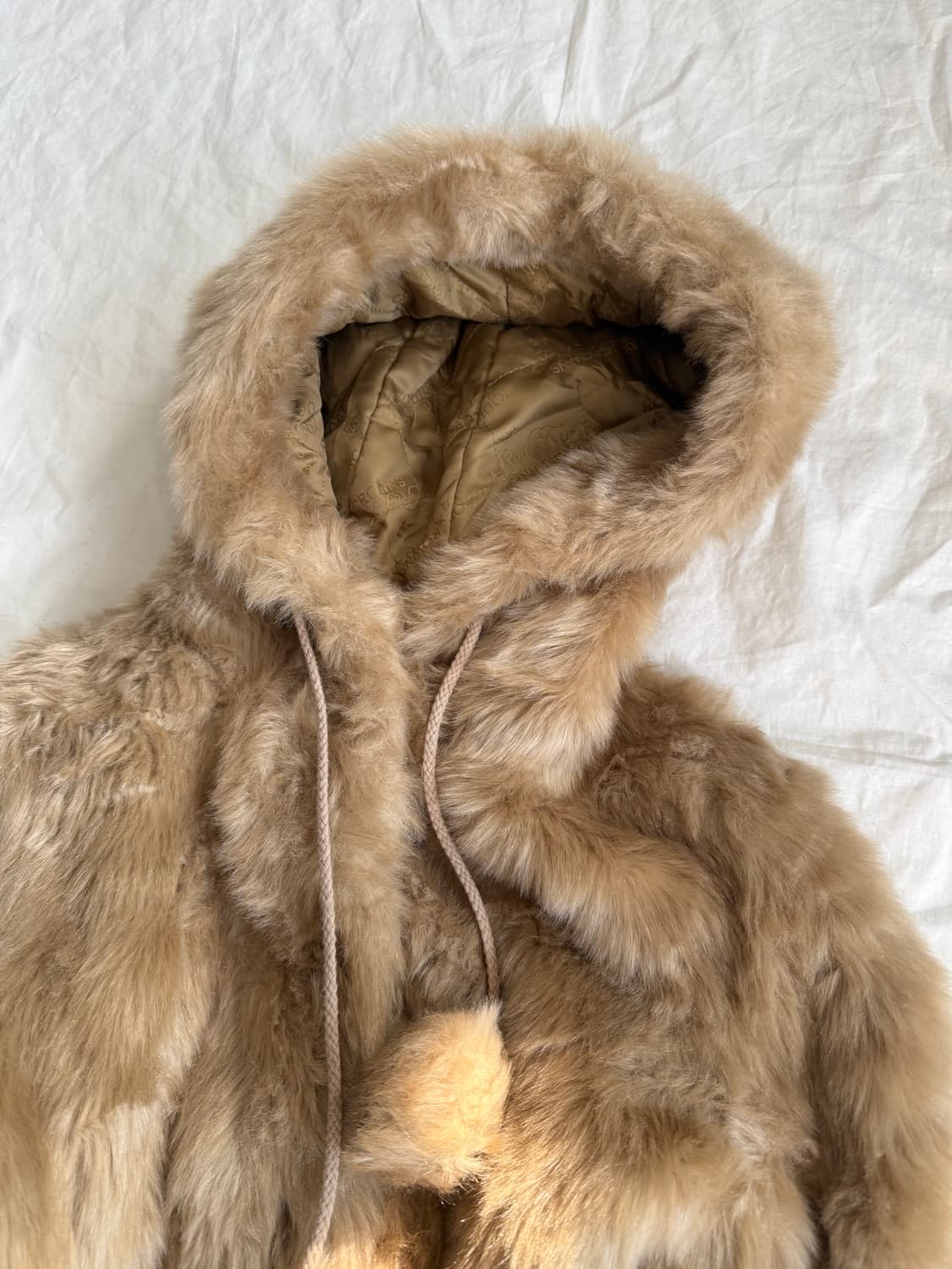 모카라떼 퍼 케이프 코트  상품이미지4