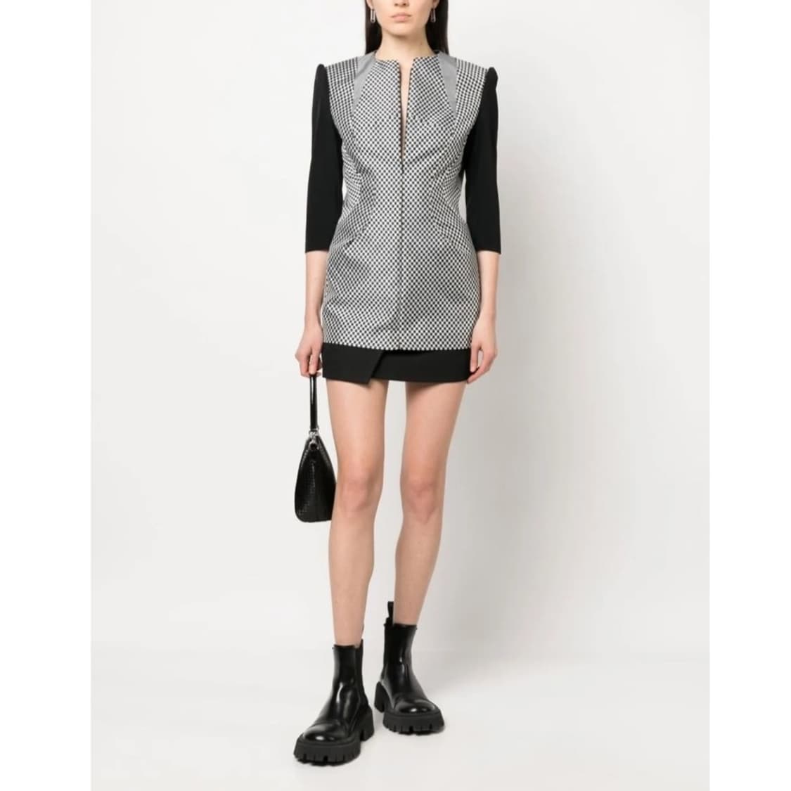 S 준야와타나베 꼼데가르송 00 아카이브 체크 원피스 상품이미지1