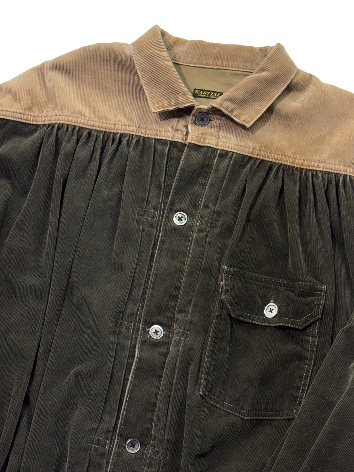 캐피탈 코듀로이 2Tone 집시 자켓 브라운 상품이미지3