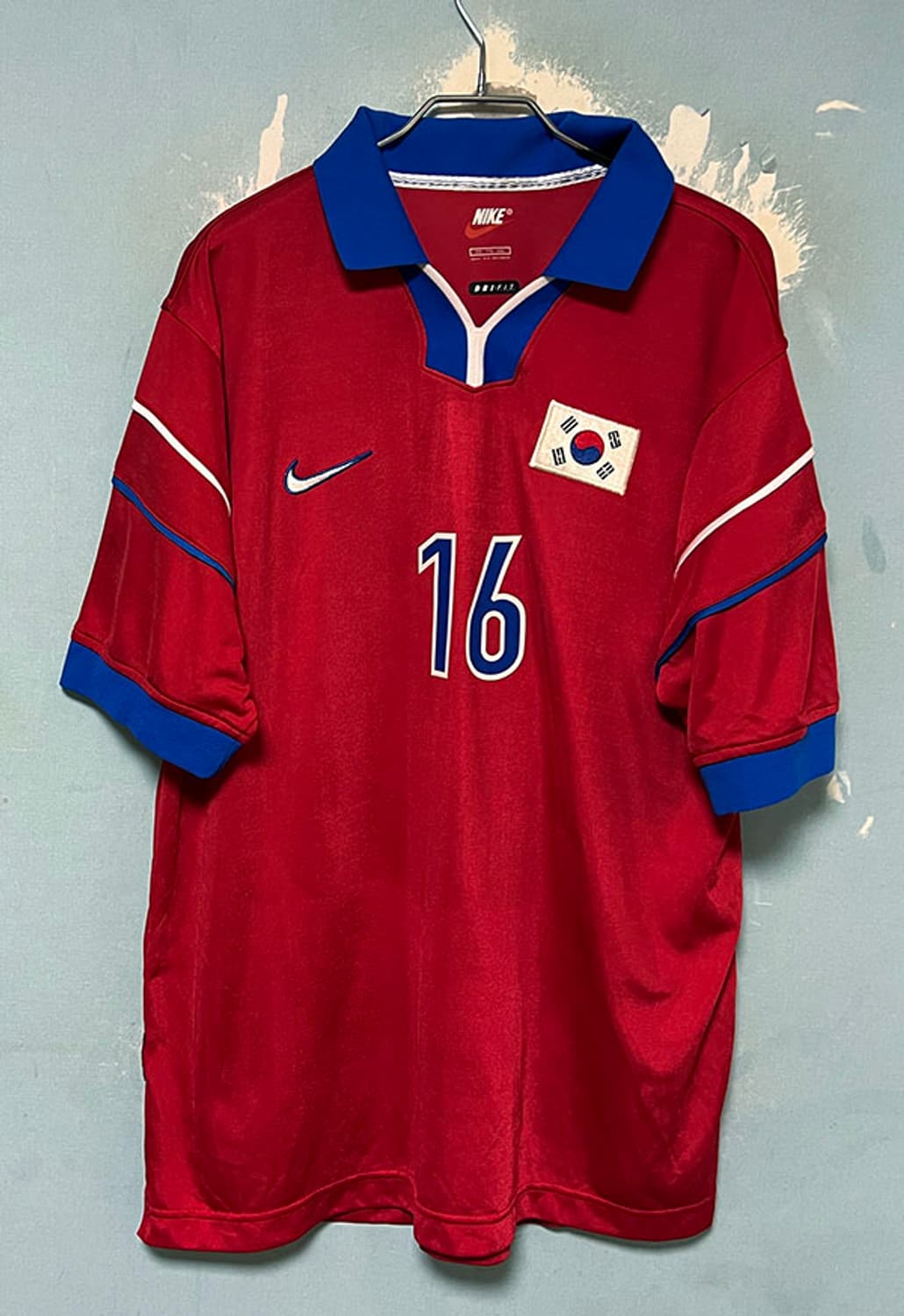나이키 2002 한일월드컵 대한민국 16번 고종수 초희귀템 XXL 110 상품이미지1