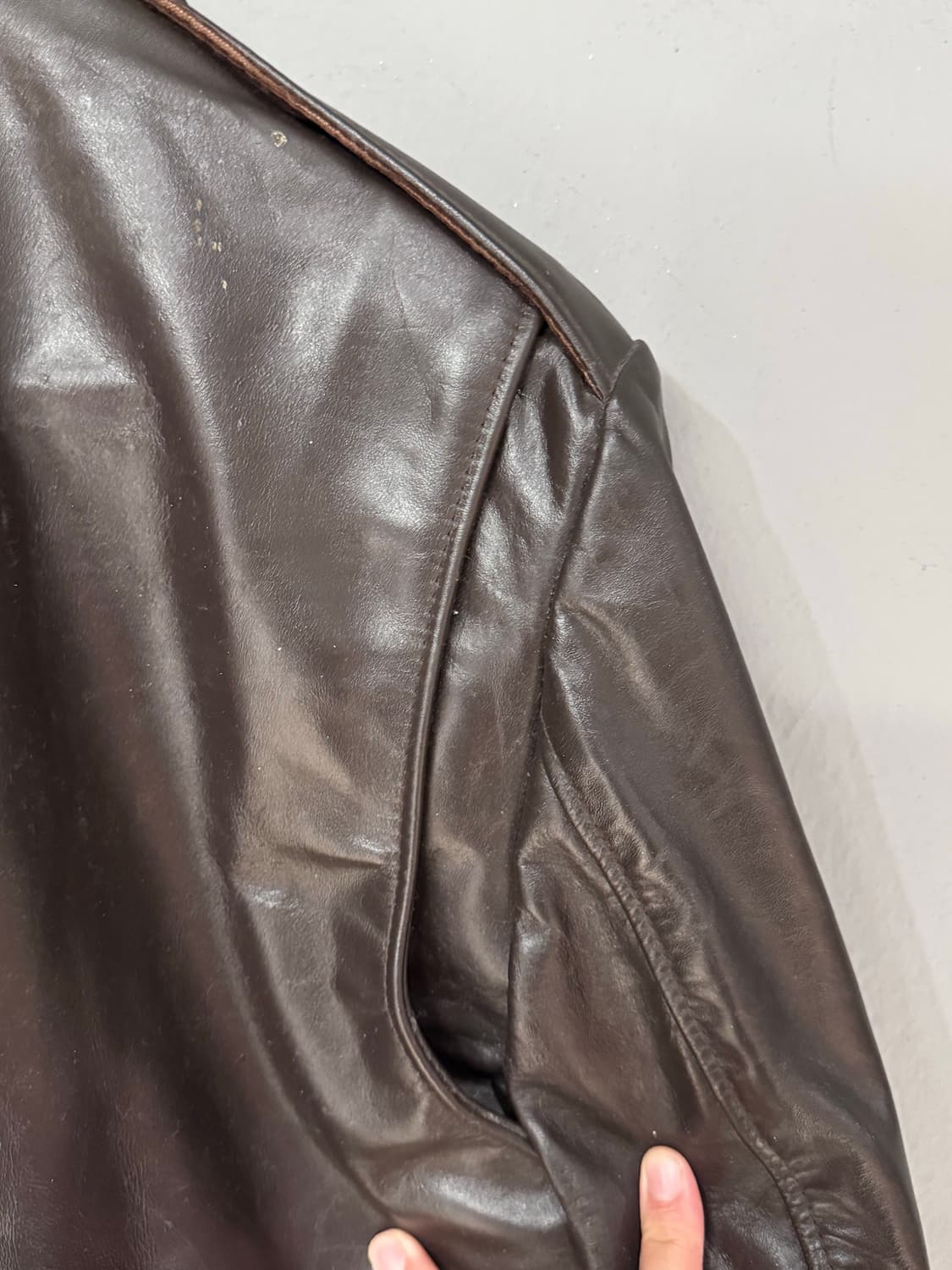 Gino Leathers A-2 가죽 자켓  상품이미지6
