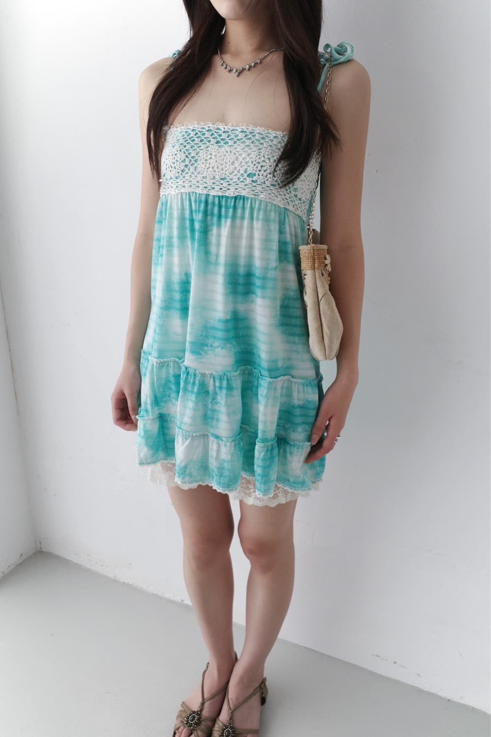 cecil mcbee) lace paint tunic one-piece 상품이미지6