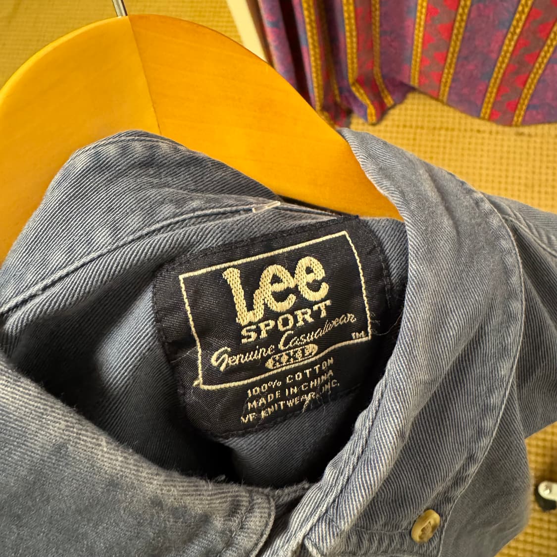 90s 리 스포츠 자수 셔츠 상품이미지5